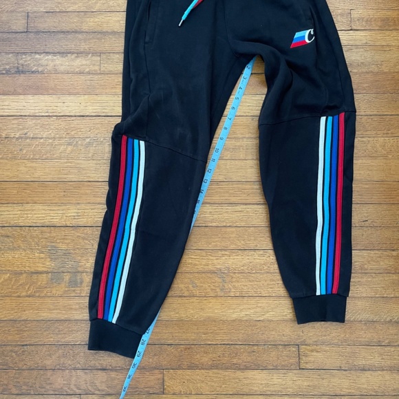 Rare Cookies Striped & Embroidered Sweatpants Sz S - Picture 6 of 11